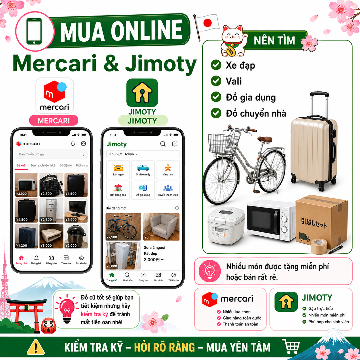 🇯🇵 MỚI SANG NHẬT ĐỪNG VỘI MUA ĐỒ MỚI! LƯU NGAY BÍ KÍP SẮM ĐỒ VỪA XỊN VỪA RẺ! 💸